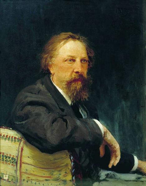 Porträt des Schriftstellers Aleksey Konstantinovich Tolstoi - 1896