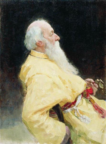 Porträt von V. stasov - 1905