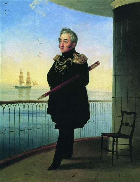 Portret van de vice -admiraal MP Lazarev - 1839