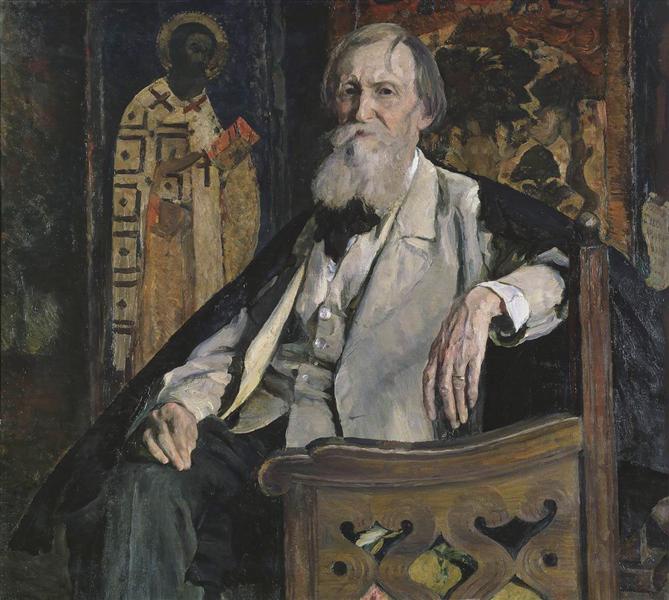 Porträt von Victor Vasnetsov - 1925