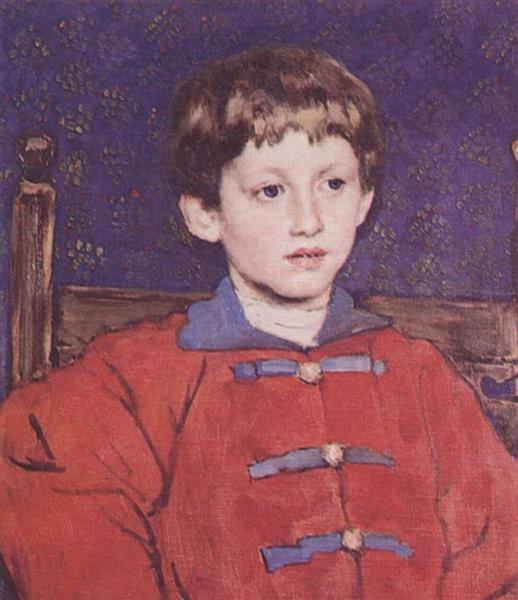 Ritratto di Vladimir Vasnetsov, il figlio dell'artista, 1899