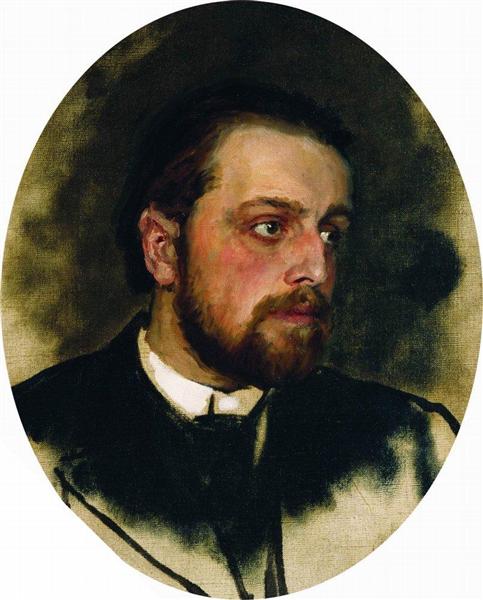 Portrait de l'écrivain Vladimir Grigorich Chertkov - 1890