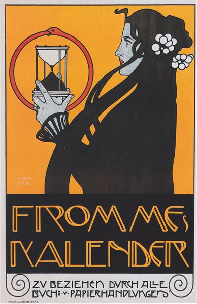 Poster für den Fromme -Kalender - 1899