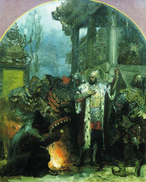 Príncipe Alexander Nevsky na Horda de Ouro - 1876