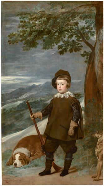 Prince Balthasar Charles dressed as a hunter - 1636