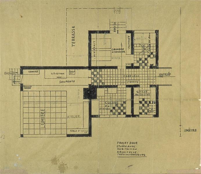 Proyecto De Casa-Estudio - 1925