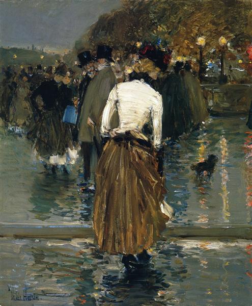 Passeio ao pôr do sol - Paris - 1889