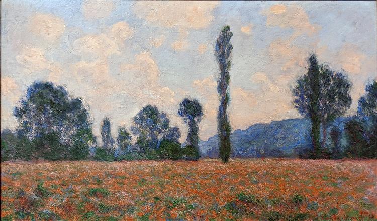 Poppy Field at Giverny 03 - 1890