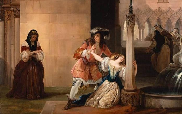 Louis XIV und Mademoiselle de la Vallère - 1838