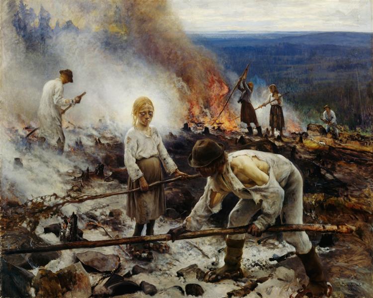 Under the yoke (burning the weed) - 1893