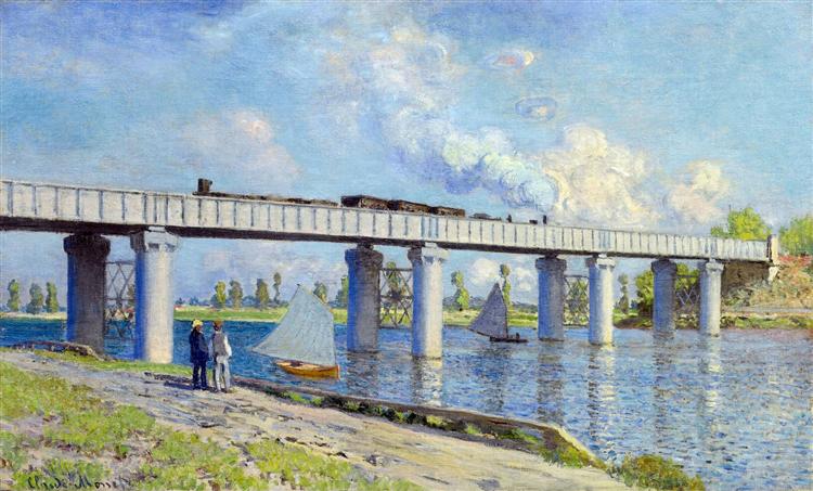 Eisenbahnbrücke in Argenteuil - 1873