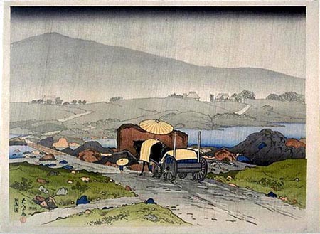 Lluvia En Yabakei - 1918