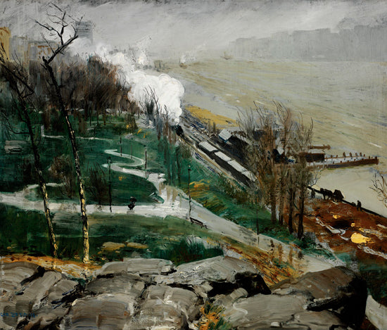 Regen im Fluss - 1908