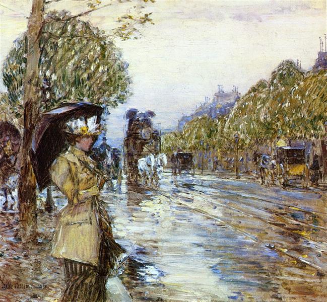 Regenloze dag - Parijs - 1893