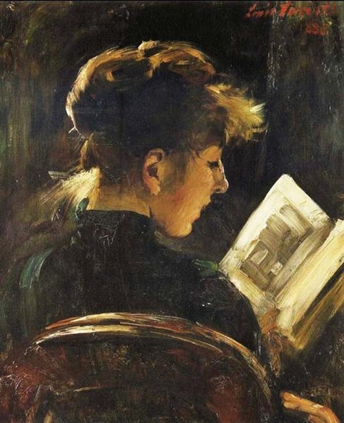 Mulher Reading - 1888