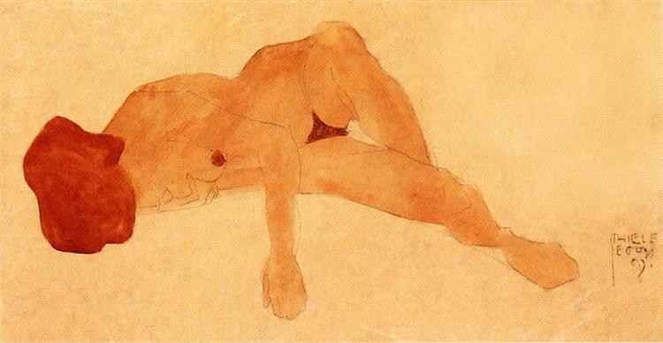 RECCINED FEMALE NUDE - 1908