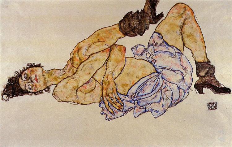 RECCINED FEMALE NUDE - 1917