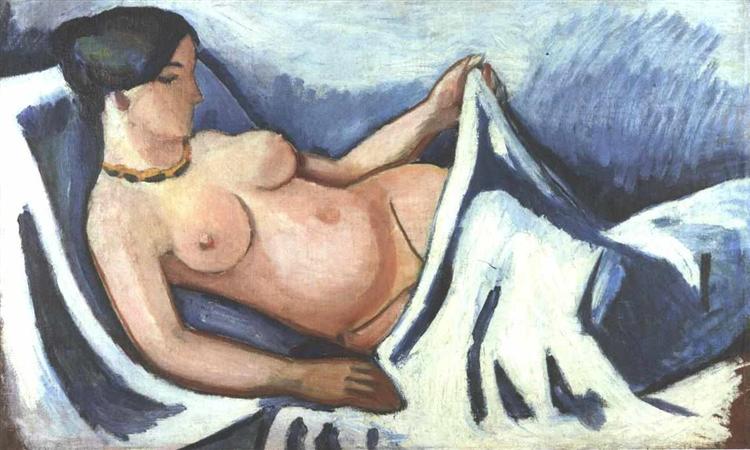 Female nude reclined