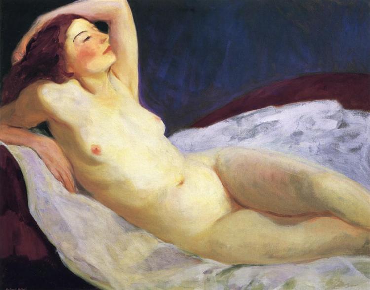 Reclinato nudo (Barbara Brown) - 1916