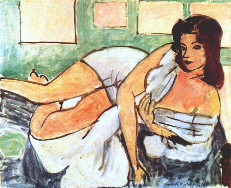 Reclining Nude in Arab Robe 1941 