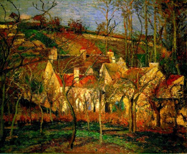 Red Roofs - Angolo di una città - Inverno - 1877