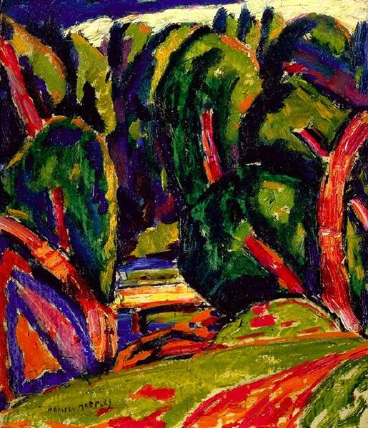 Arbre rouge - 1910