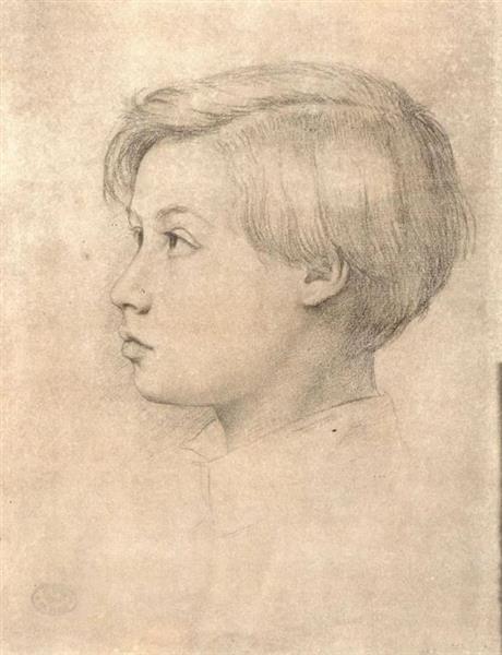 Retrato De René De Gas - 1854