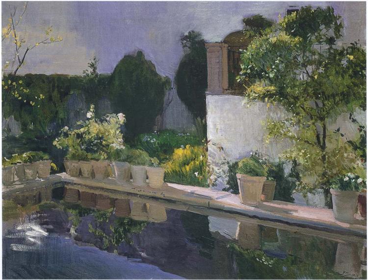 Alcazar Pool de Sevilha - 1910