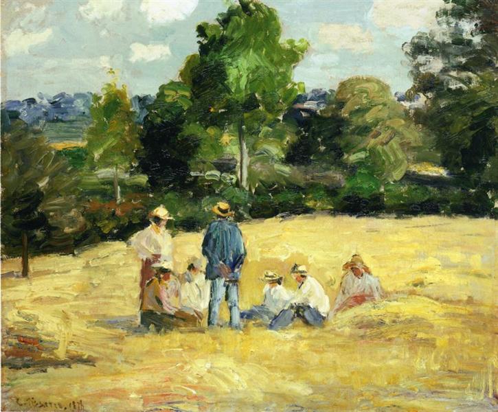 Harvesters at Rest - Montfoucault - 1875