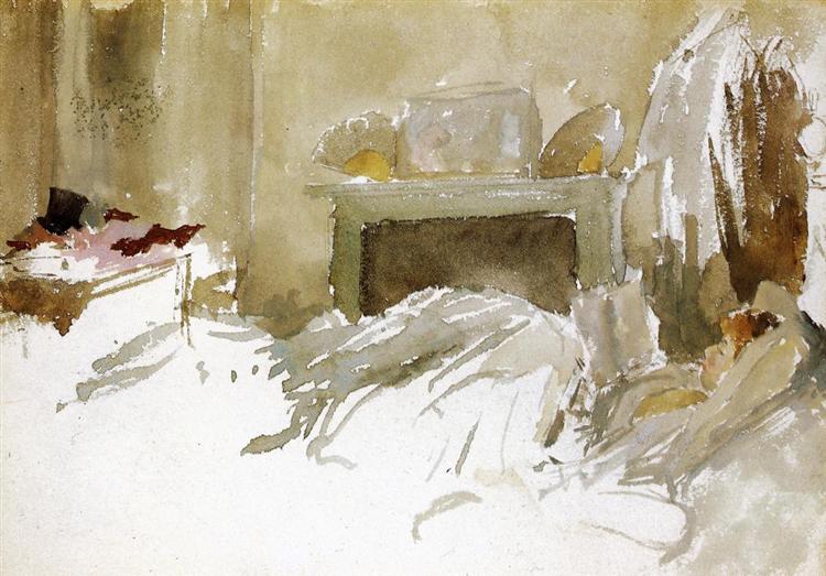 Resting on bed - 1884