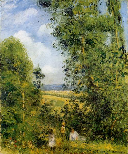 Repos dans la forêt Pontoise - 1878