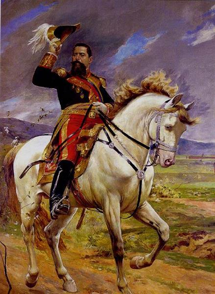 Equestrian portrait of General Joaquín Crespo - 1897