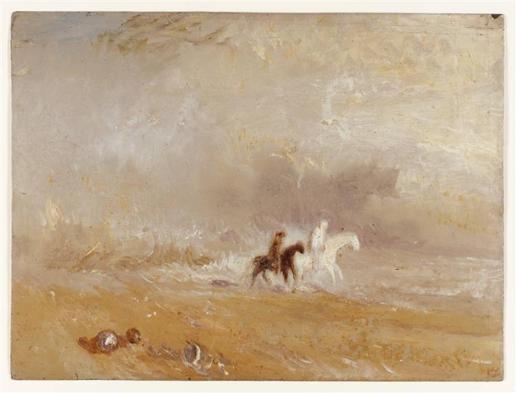 Rider su una spiaggia - 1835