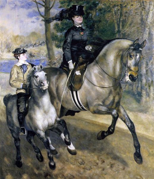 Cabalgando En El Bois De Boulogne (Madame Henriette Darras O The Ride) - 1873