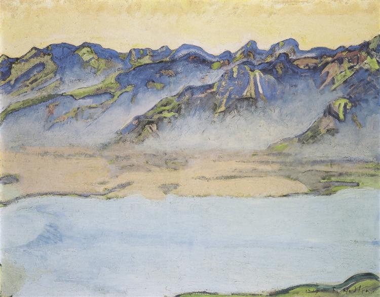 Growing fog on the Alps of Savoy - 1917