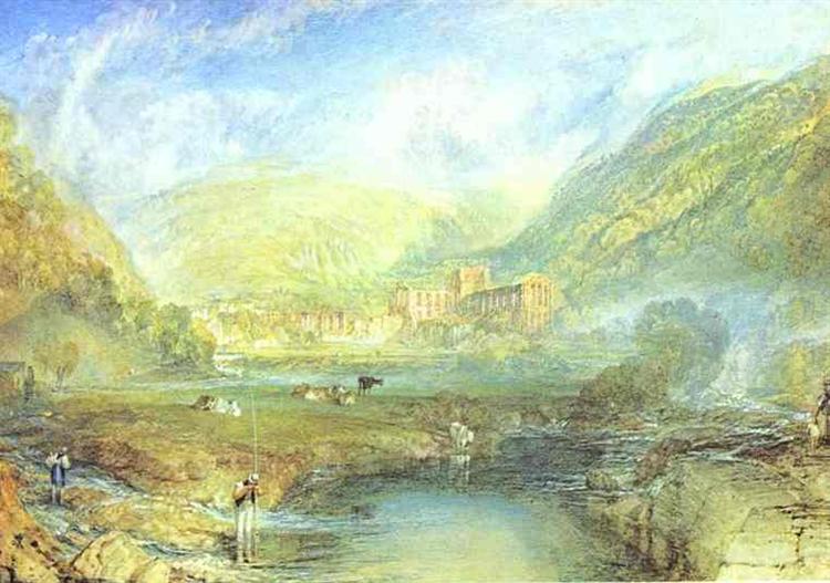 Rievaulx Abbey-约克郡 -  1825年