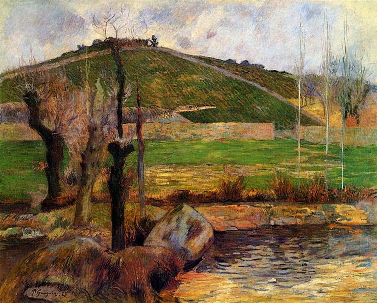 Río Aven Debajo De La Montaña Saint Marguerite - 1888