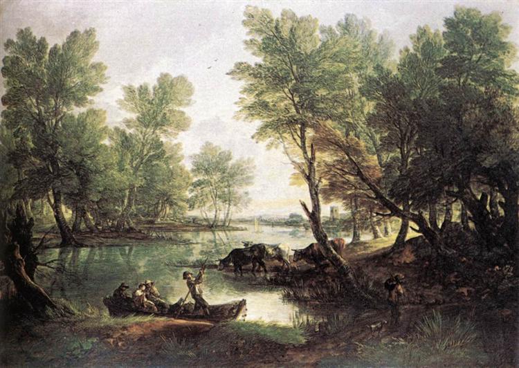 Paysage fluvial - 1770