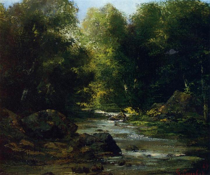 Paysage fluvial - 1869