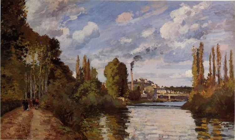 Flussufer in Pontoise - 1872