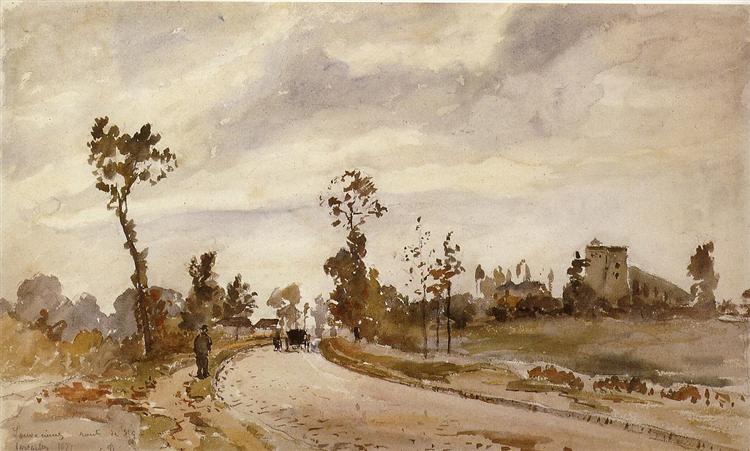 Straße nach Saint Germain - Louveciennes - 1871