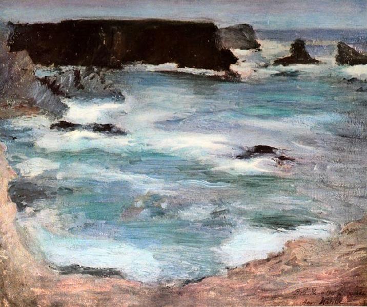 Felsen in Belle île 1896