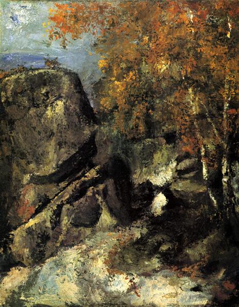 Roca in the Fontainbleau forest - 1868