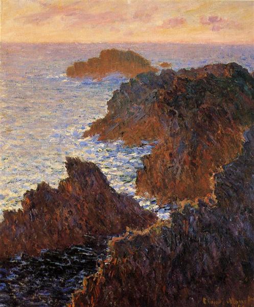 Rocks in Belle -Il - Port -Domois - 1886