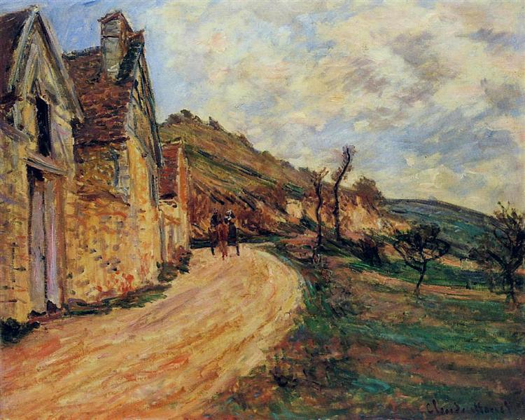 Rochas em Falaise, perto de Giverny - 1885