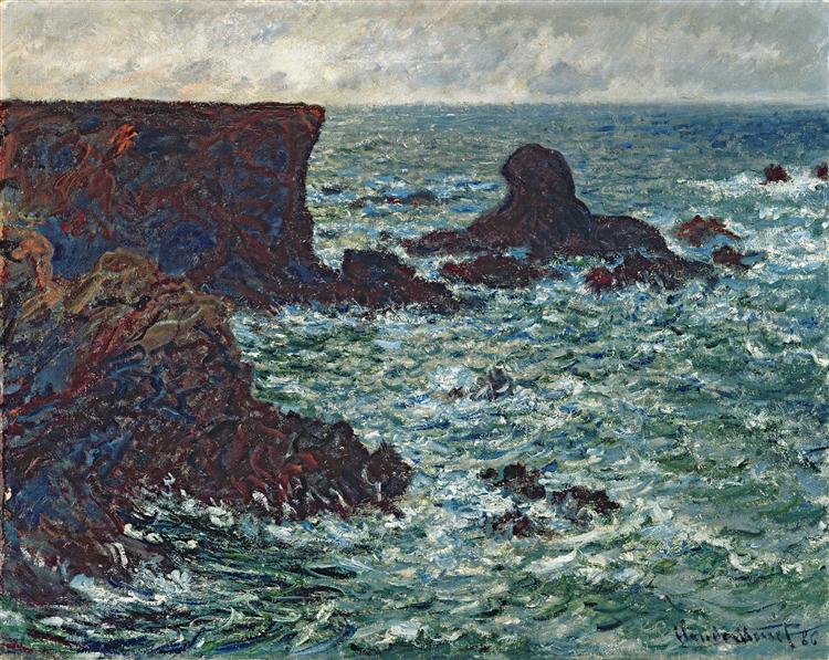 Rocks in Port Coton - La Roca del Lion - 1886