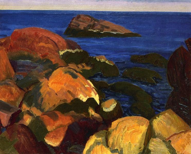 Rocks - Weed and Sea - 1917