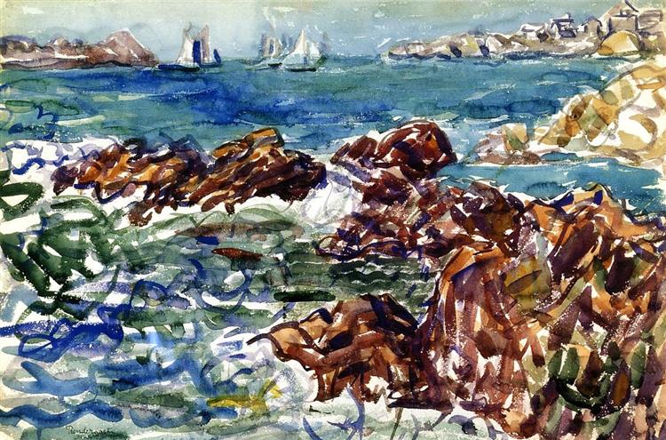 Rocky Cove z miastem - 1910