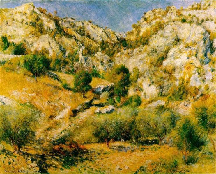 Rotsachtige Craggs in L'Estaque - 1882