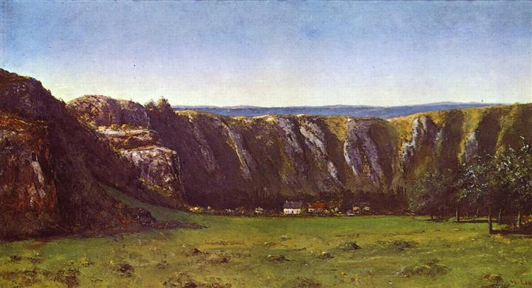 Rocky Landscape nära Flagey - 1855